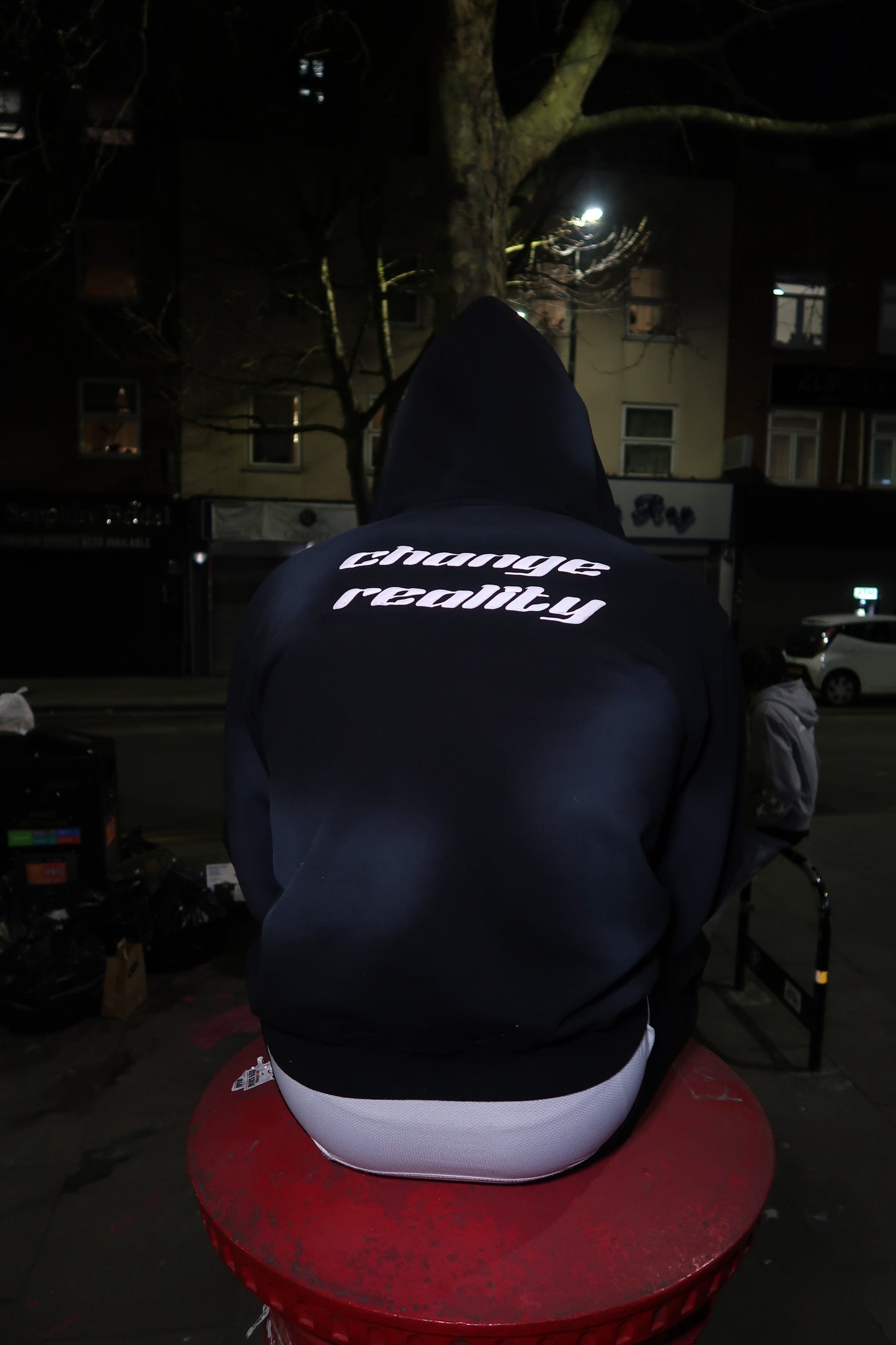 Exclusive sun fade black hoodie