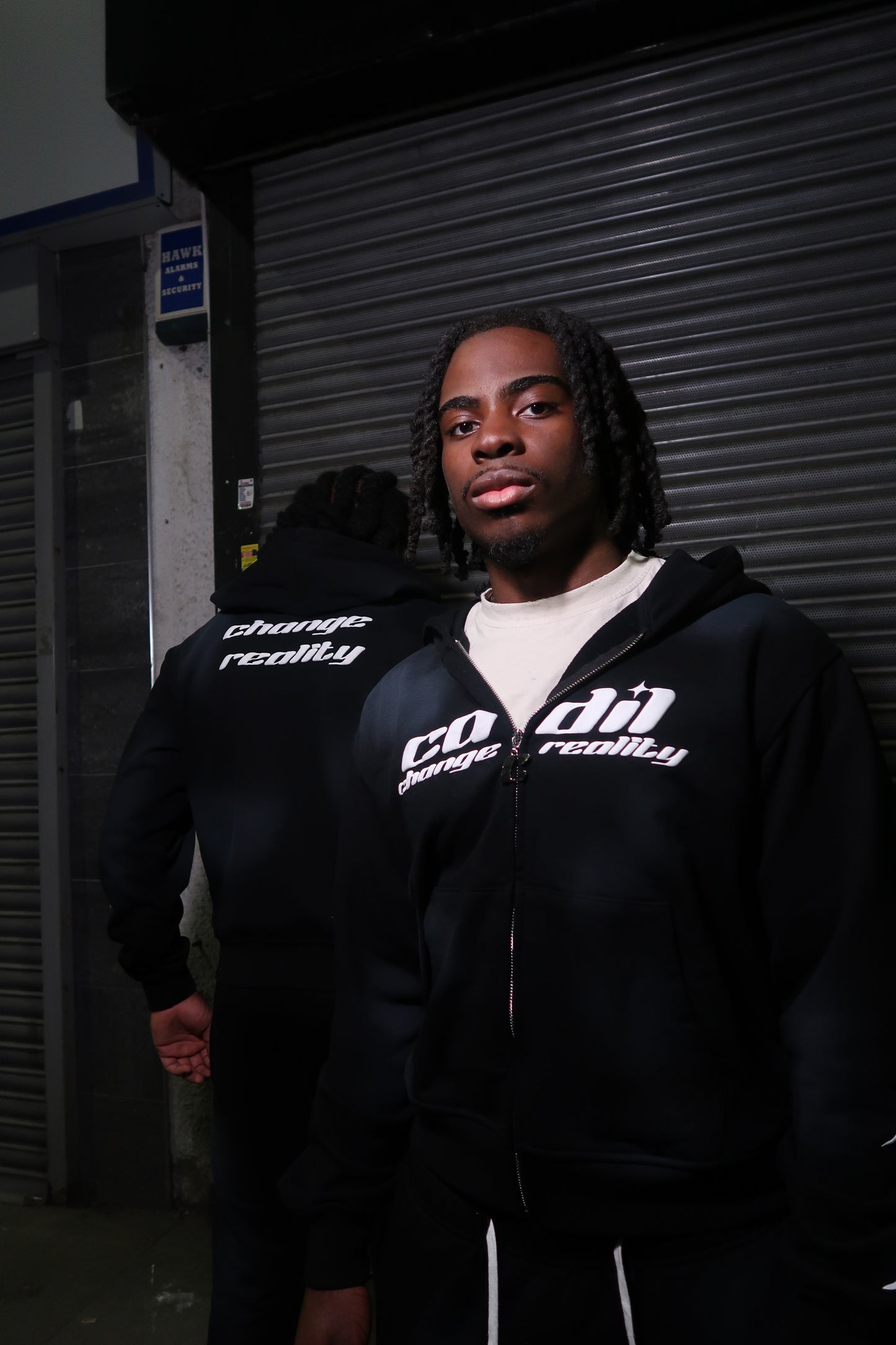 Exclusive sun fade black joggers