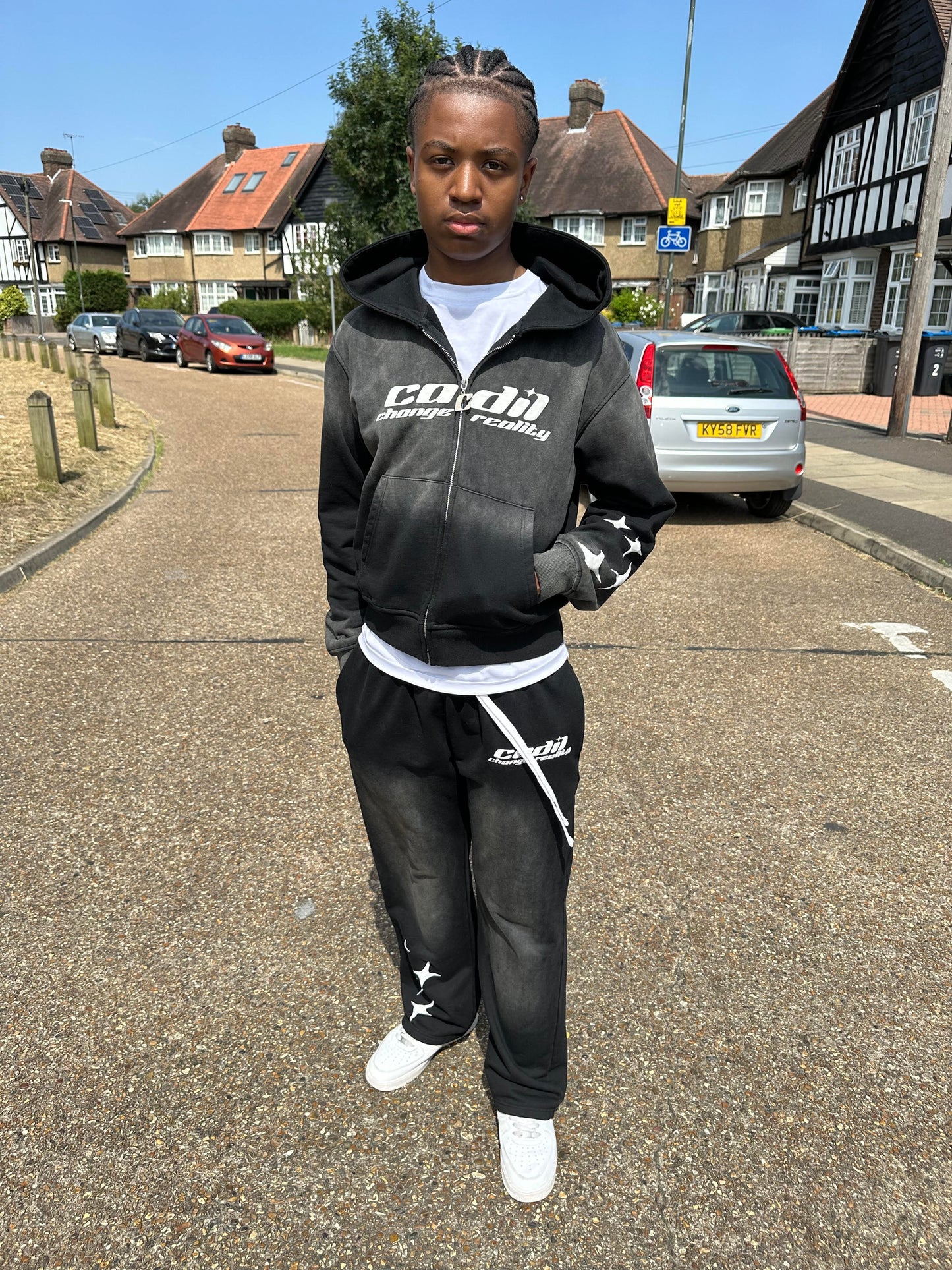 Exclusive washed black joggers