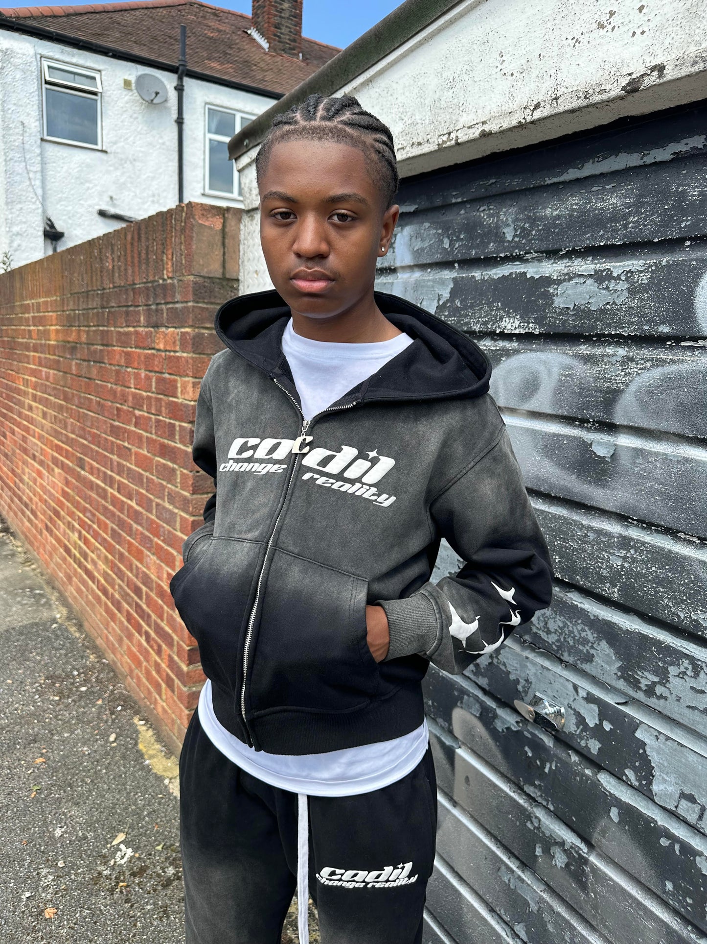 Exclusive washed black joggers