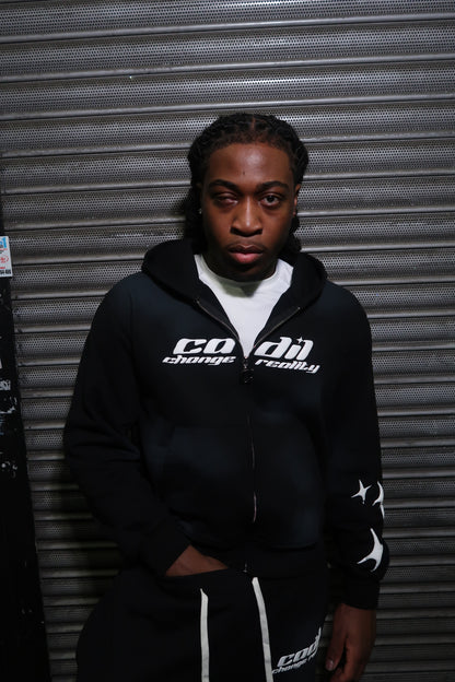 Exclusive sun fade black hoodie