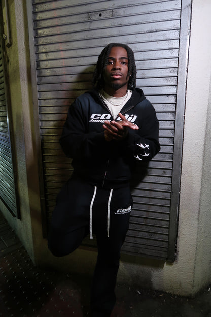 Exclusive sun fade black hoodie