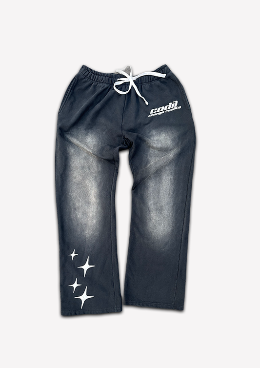 Exclusive washed black joggers