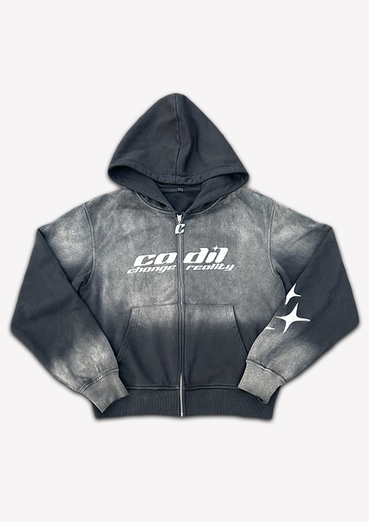 Exclusive washed black hoodie